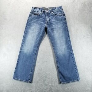 American Eagle Jeans Mens 31x30 Blue Bootcut Low Rise Faded Medium Wash Y2K